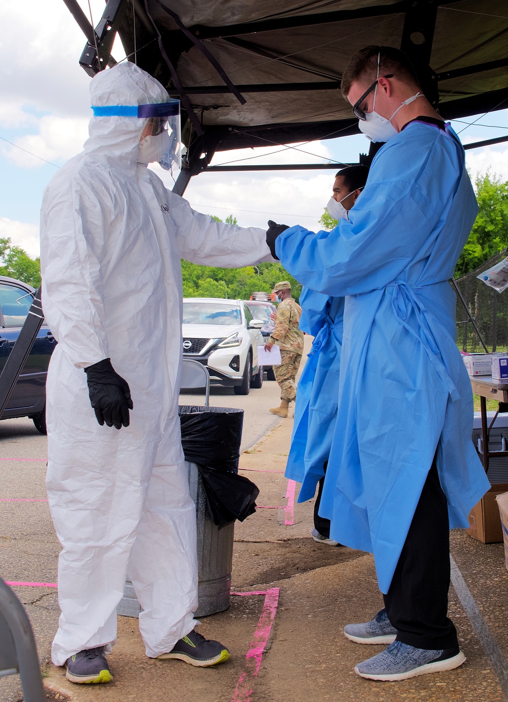 Georgia National Guard works in conjunction with Augusta University Health to increase COVID-19 testing capacity in Georgia