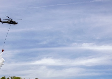 NewYork and Connecticut UH-60 Crews conduct fire bucket training over Hudson River