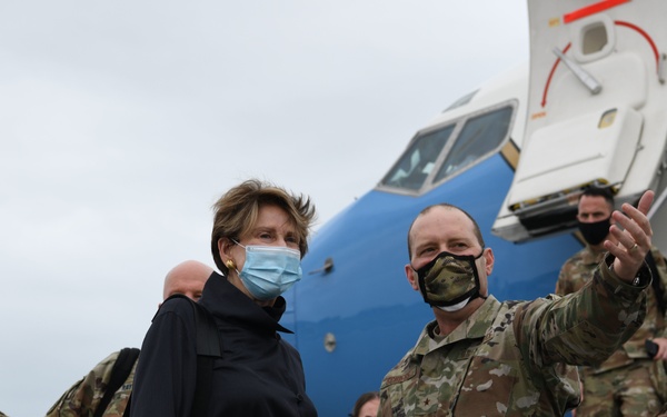 SecAF and Space Force CSO visit 45th SW