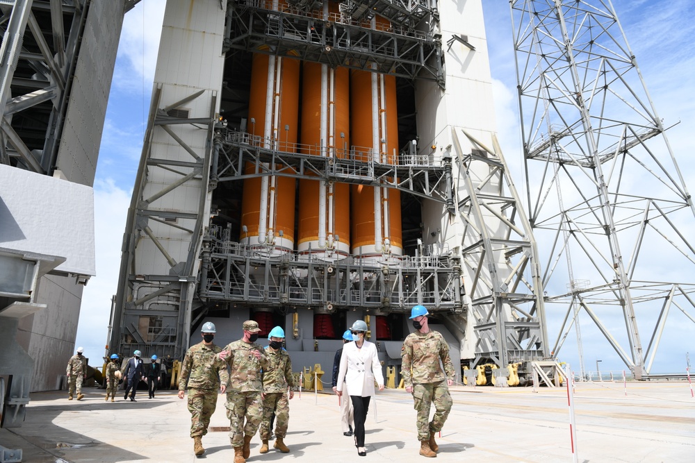 SecAF and Space Force CSO visit 45th SW