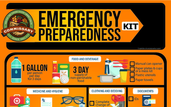 Preparing for bad weather: Commissaries offer savings on emergency supplies