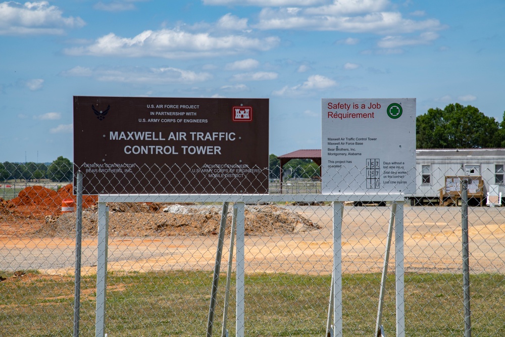 Maxwell control tower construction