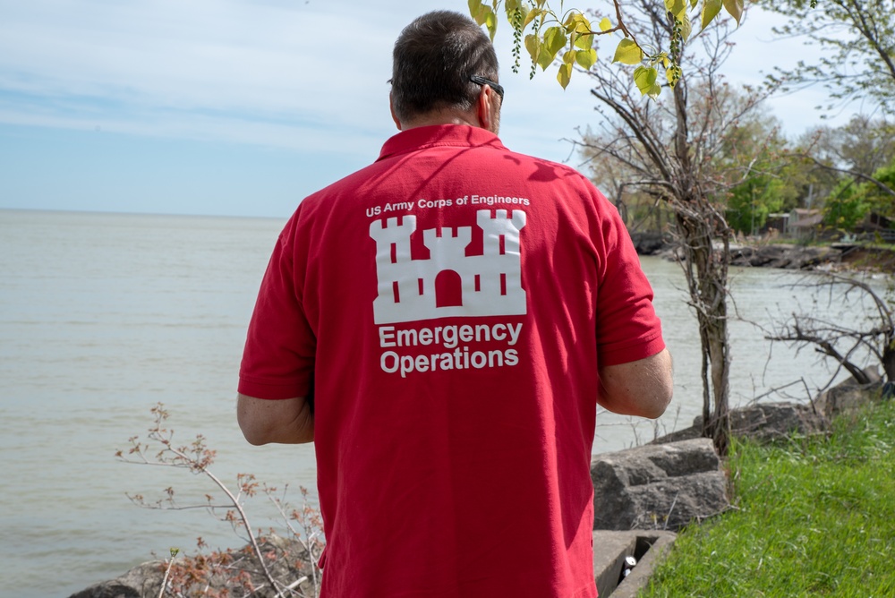 Buffalo District field team high water technical assistance in Eastlake, Ohio