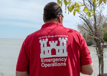 Buffalo District field team high water technical assistance in Eastlake, Ohio