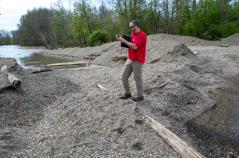 Buffalo District field team high water technical assistance in Eastlake, Ohio