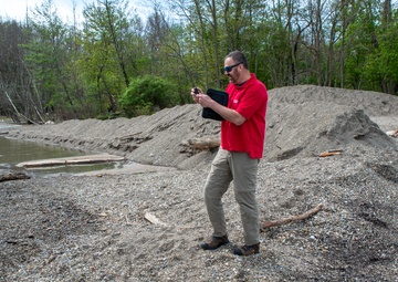 Buffalo District field team high water technical assistance in Eastlake, Ohio
