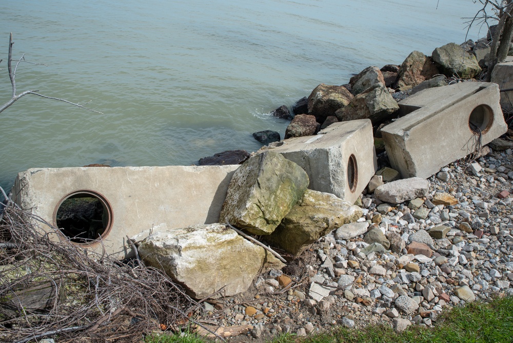 Buffalo District field team high water technical assistance in Eastlake, Ohio