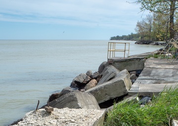 Buffalo District field team high water technical assistance in Eastlake, Ohio