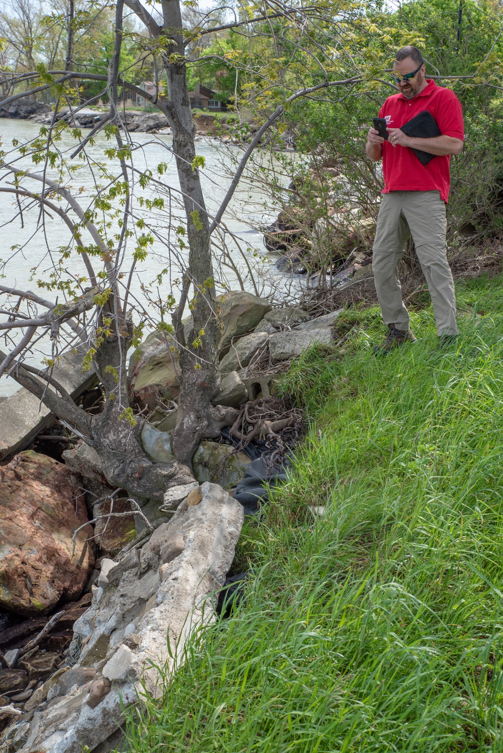 Buffalo District field team high water technical assistance in Eastlake, Ohio