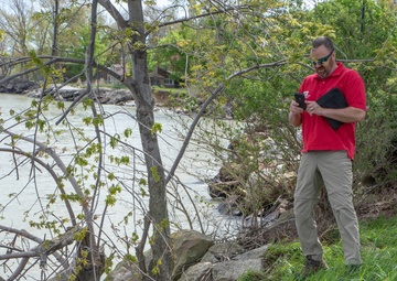 Buffalo District field team high water technical assistance in Eastlake, Ohio