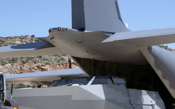 U.S. Special Operations Command Force's conduct static load training at Souda Bay, Greece