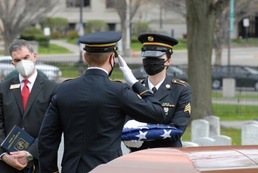 New York Honor Guard present socially distanced military funeral honors