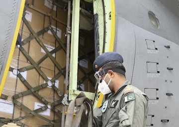 Pakistani military plane lands at Joint Base Andrews with donation for COVID-19 response