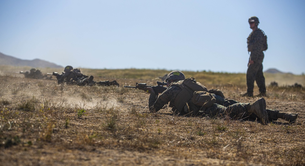 ITB Marines practice moving, shooting, communicating during live-fire training