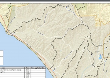 2020 Camp Pendleton mosquito larvicide designated areas of operation
