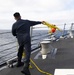 Sterett Sailors Participate in a Man Overboard Drill During COMPTUEX