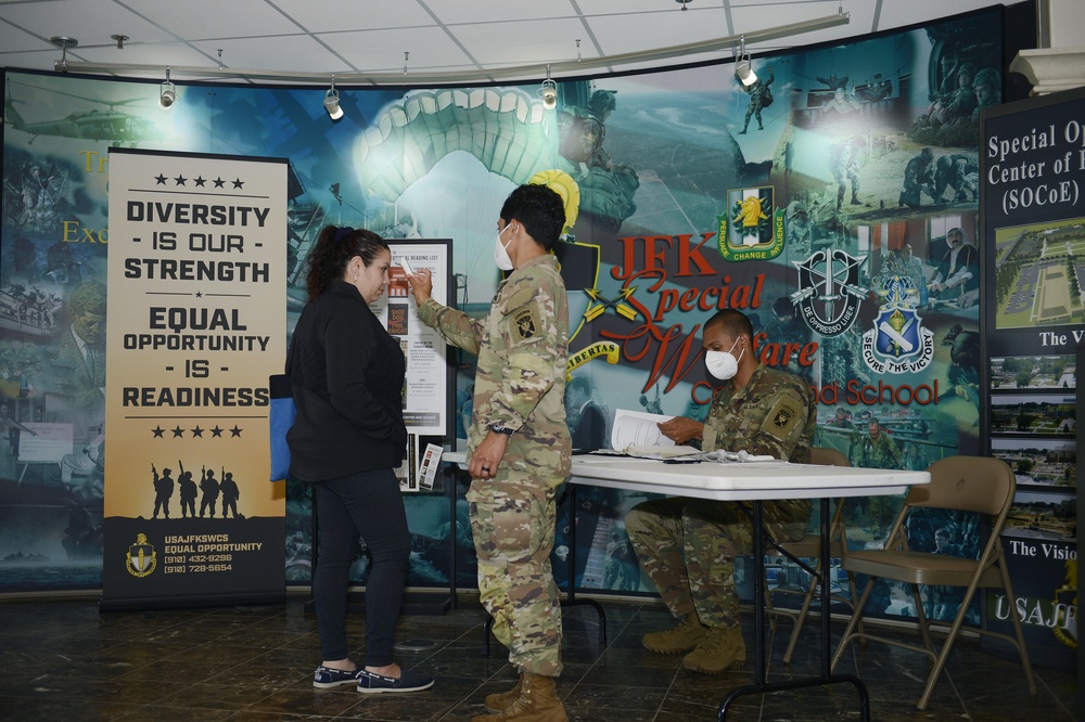 USAJFKSWCS Soldiers and Civilians Undergo Screening