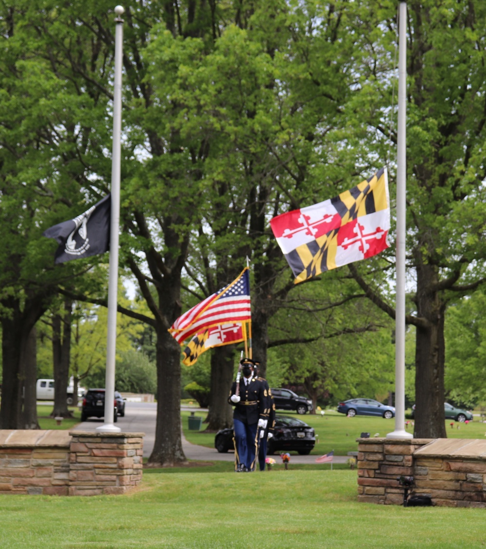 Maryland National Guard participates in Dulaney Valley Memorial Gardens' Memorial Day Ceremony