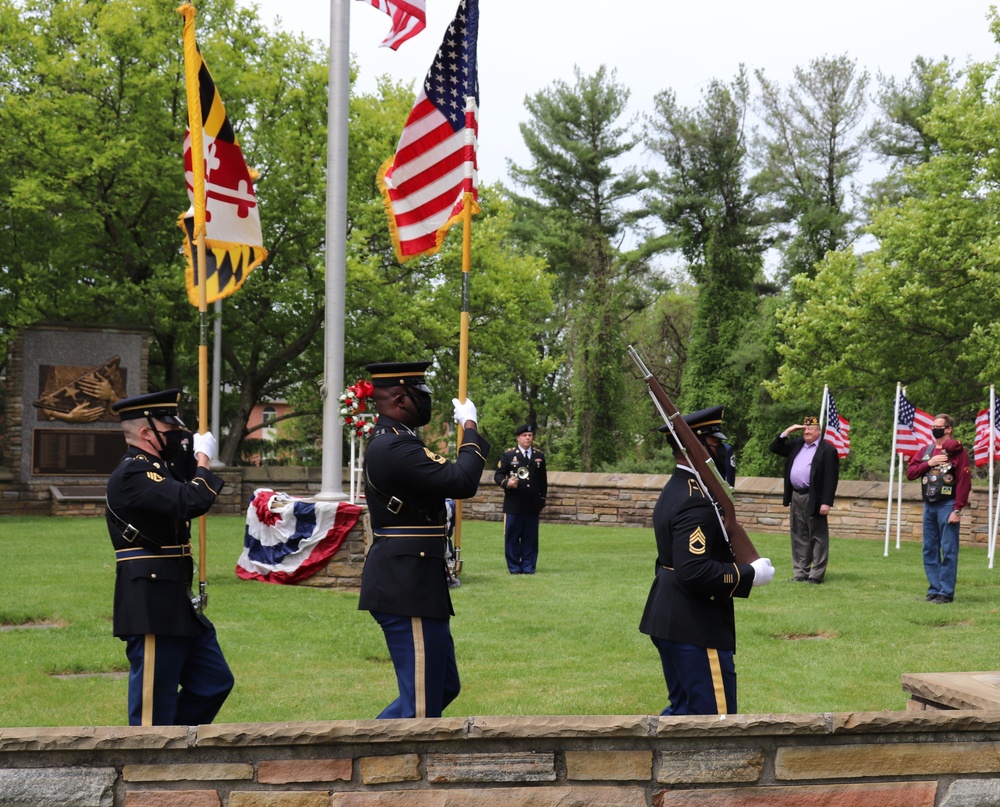 Maryland National Guard participates in Dulaney Valley Memorial Gardens' Memorial Day Ceremony