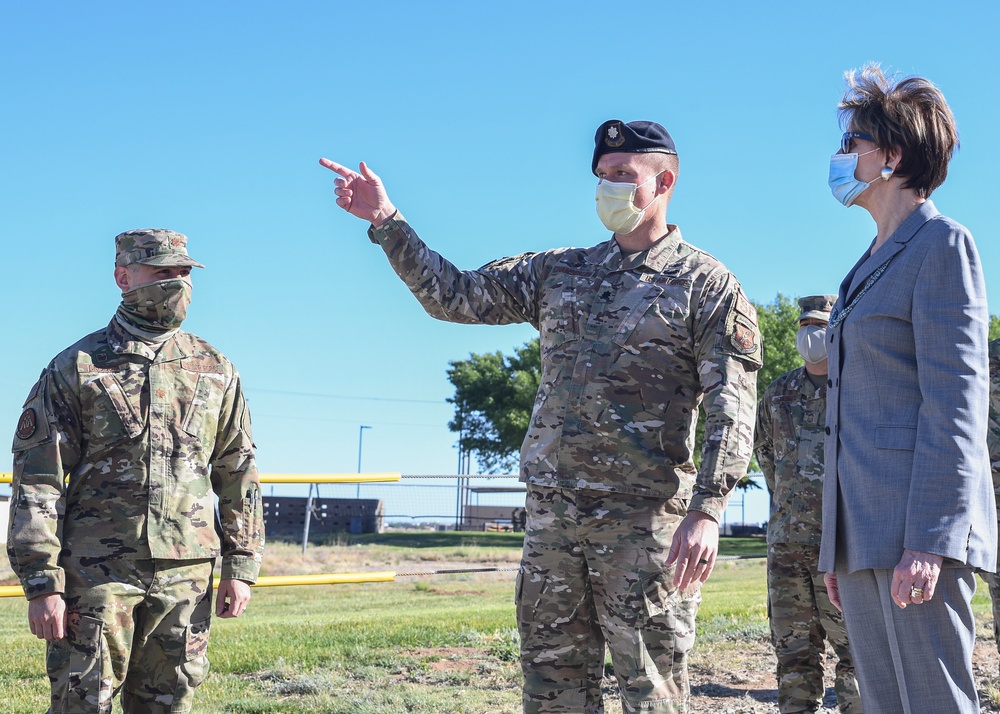SecAF tours Kirtland AFB; base sustains national security capabilities during COVID-19
