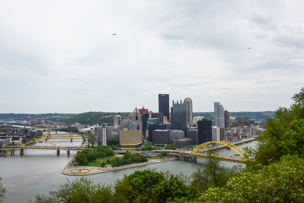 Operation American Resolve: 171st and 193rd Flyover Pittsburgh