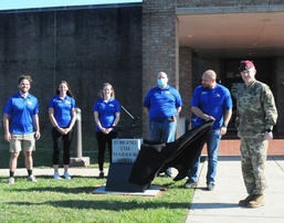 Wheelock Fitness Center employees unveil anvil