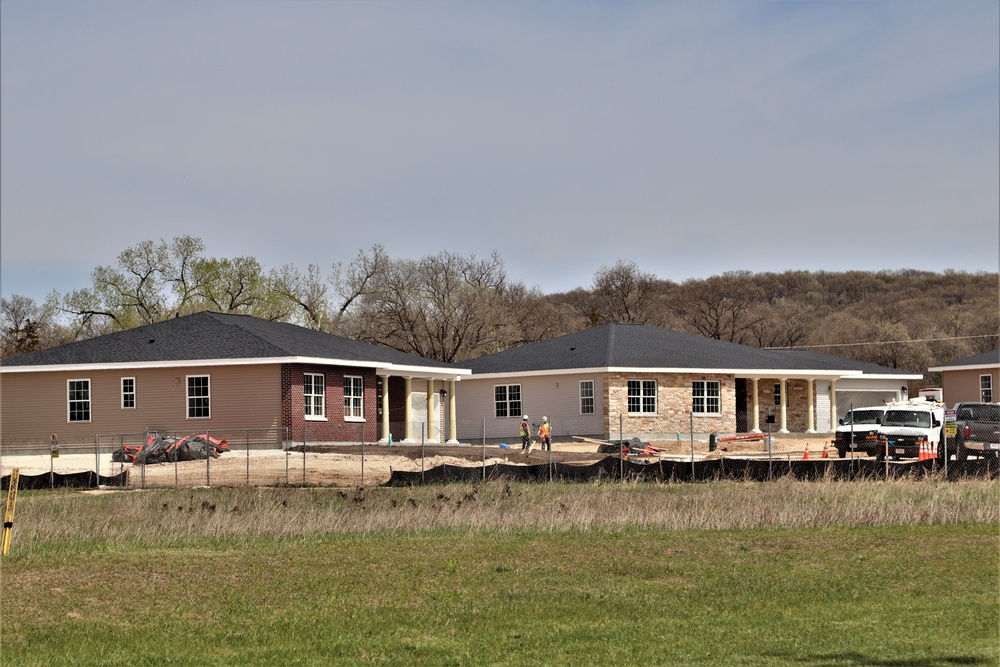 Construction of new military family housing units continues at Fort McCoy