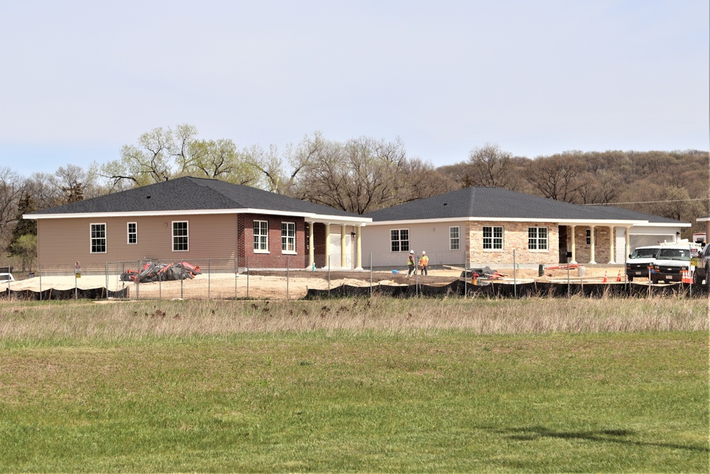 Construction of new military family housing units continues at Fort McCoy