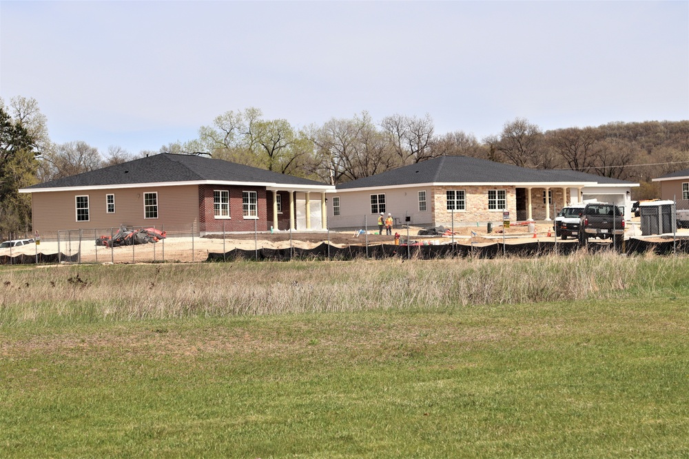 Construction of new military family housing units continues at Fort McCoy