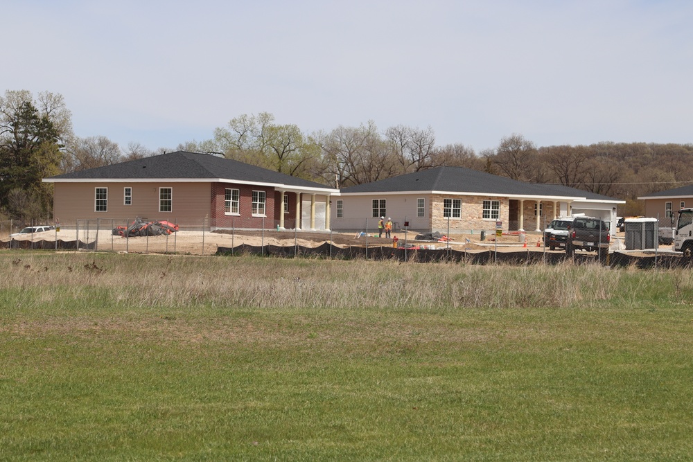 Construction of new military family housing units continues at Fort McCoy