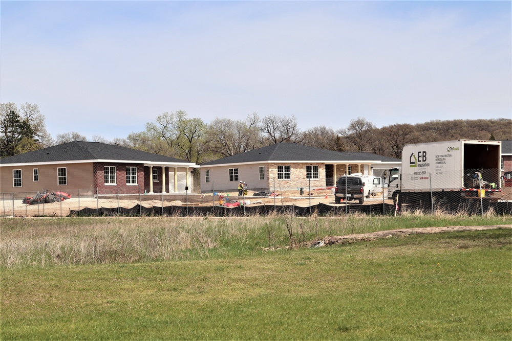 Construction of new military family housing units continues at Fort McCoy