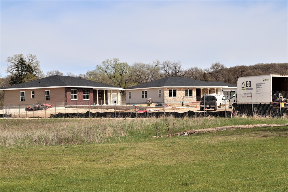 Construction of new military family housing units continues at Fort McCoy