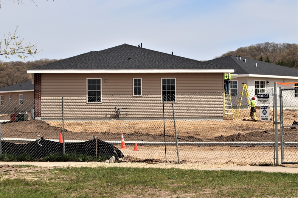 Construction of new military family housing units continues at Fort McCoy