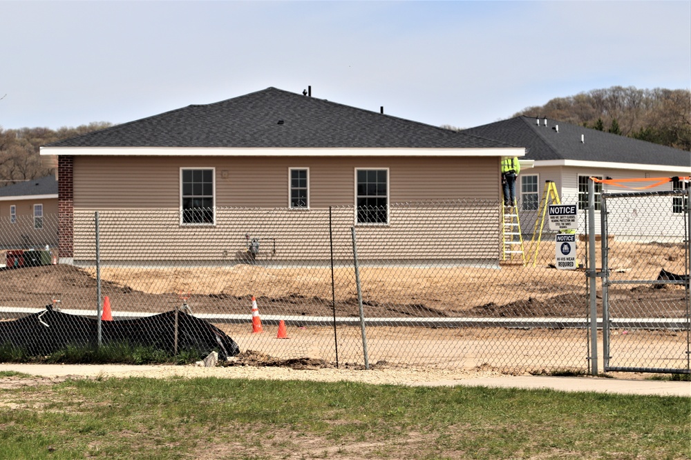 Construction of new military family housing units continues at Fort McCoy