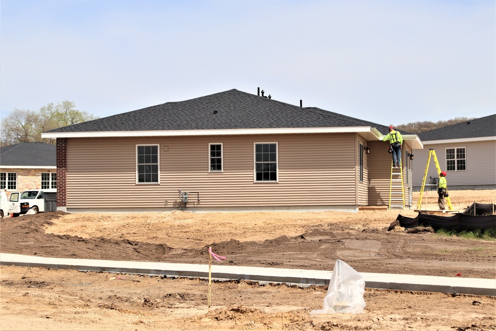 Construction of new military family housing units continues at Fort McCoy