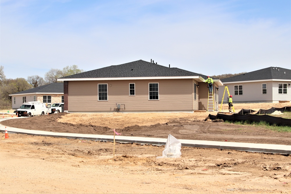 Construction of new military family housing units continues at Fort McCoy