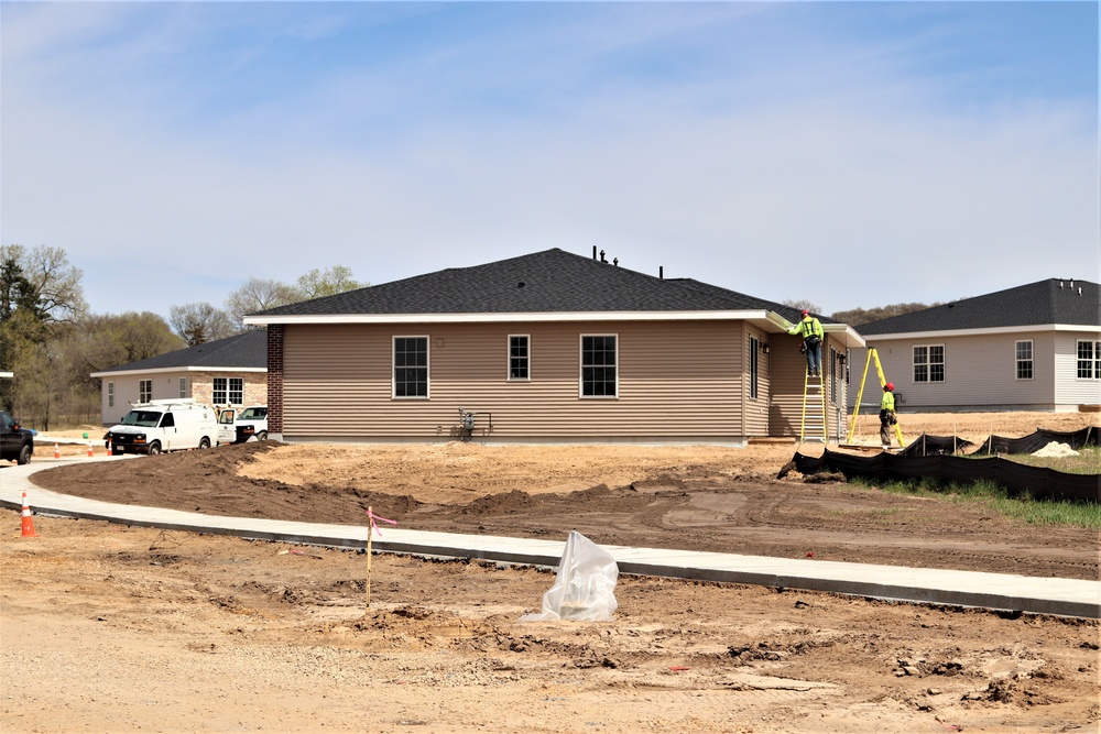 Construction of new military family housing units continues at Fort McCoy