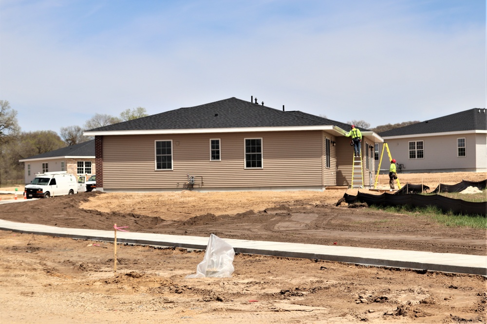 Construction of new military family housing units continues at Fort McCoy