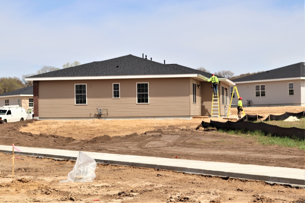 Construction of new military family housing units continues at Fort McCoy