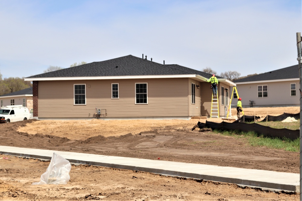 Construction of new military family housing units continues at Fort McCoy