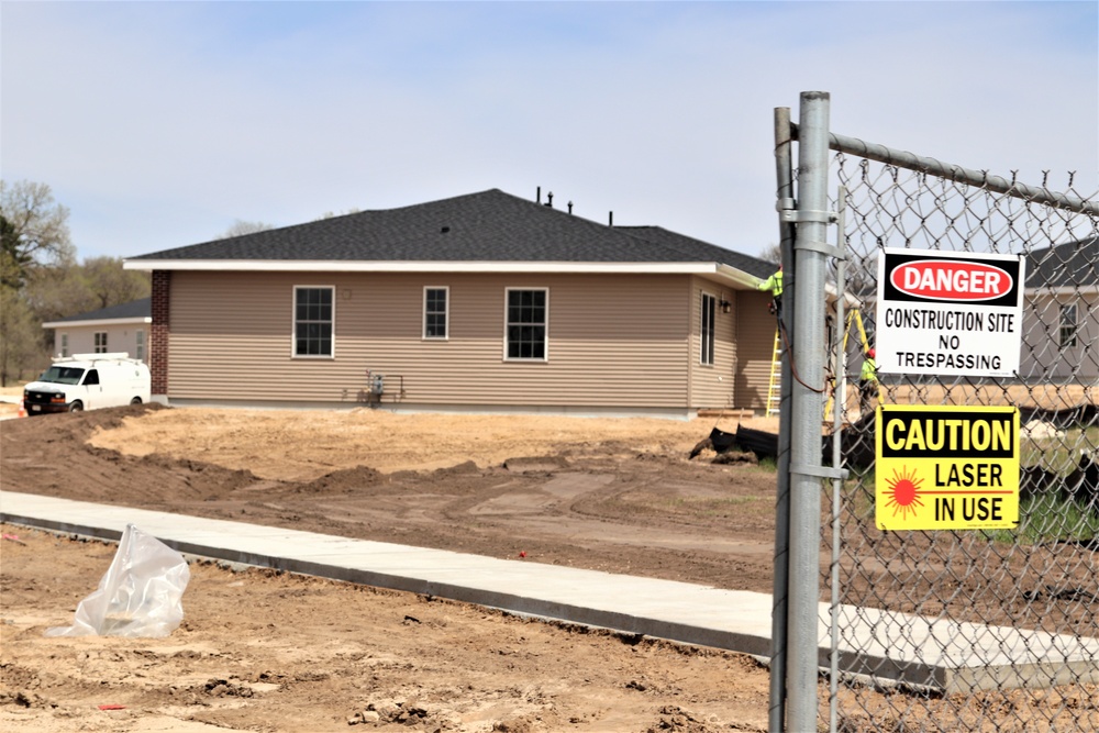 Construction of new military family housing units continues at Fort McCoy