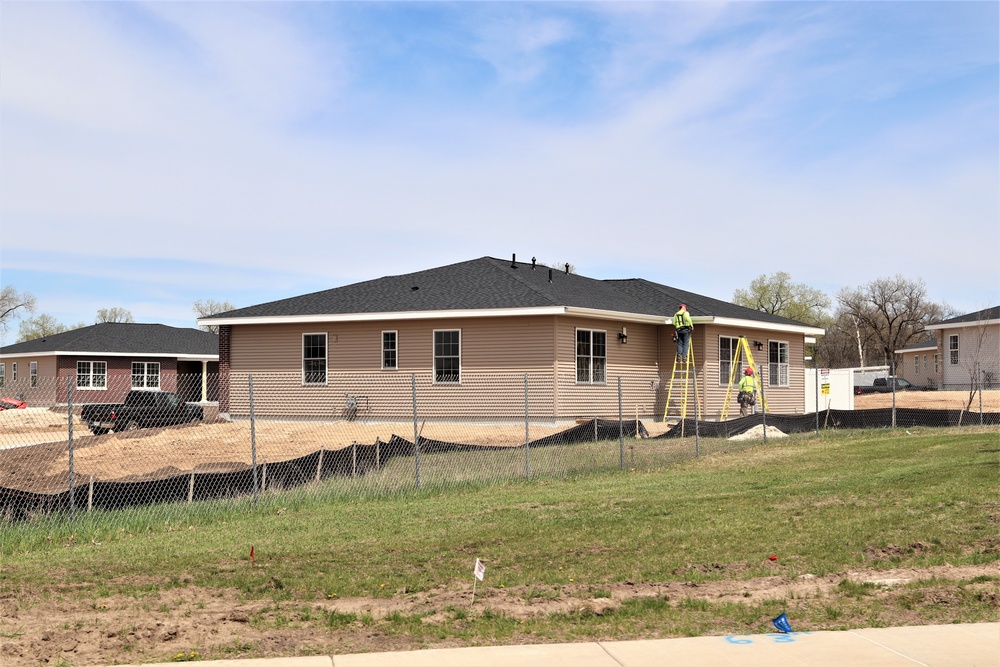 Construction of new military family housing units continues at Fort McCoy