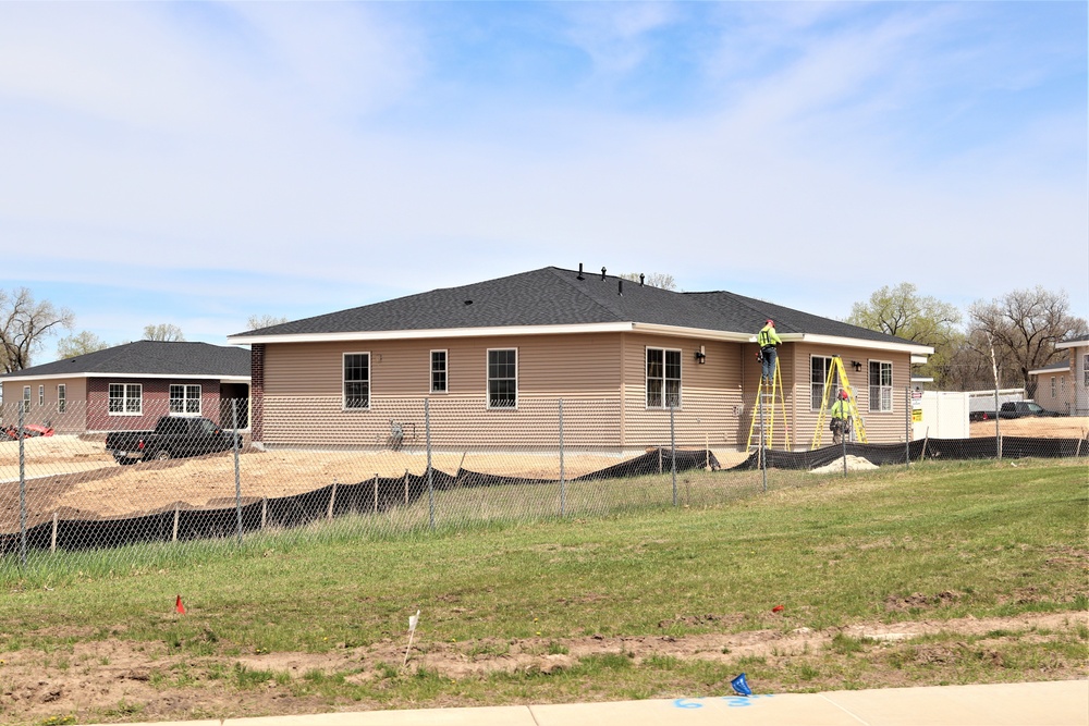 Construction of new military family housing units continues at Fort McCoy