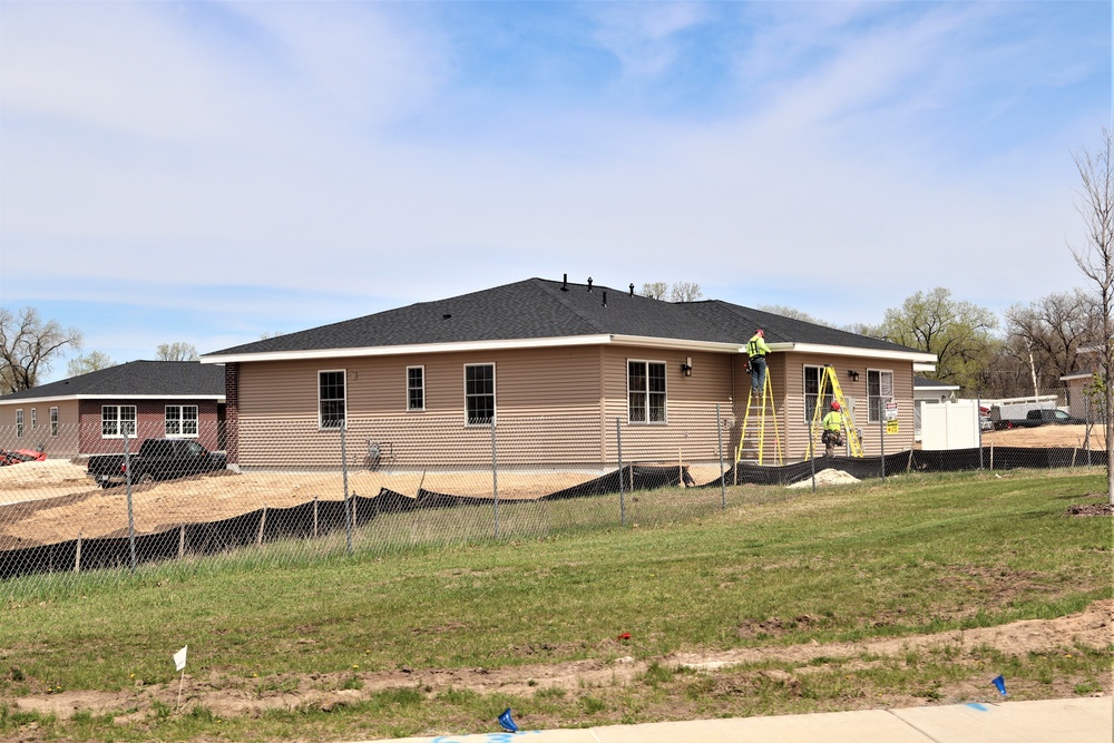 Construction of new military family housing units continues at Fort McCoy