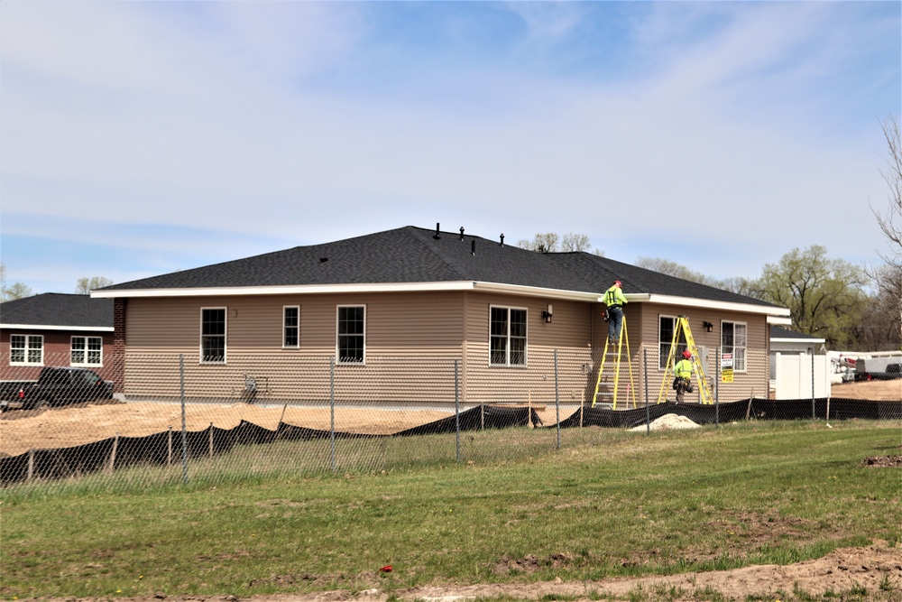 Construction of new military family housing units continues at Fort McCoy