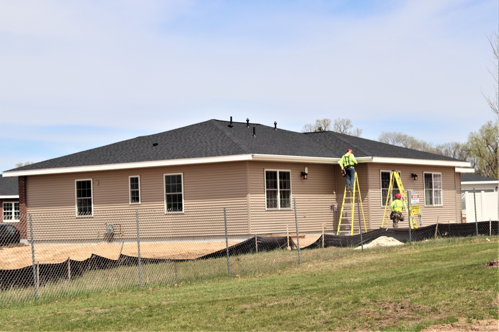 Construction of new military family housing units continues at Fort McCoy