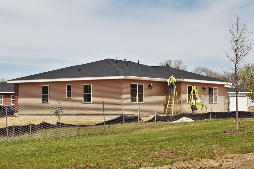 Construction of new military family housing units continues at Fort McCoy