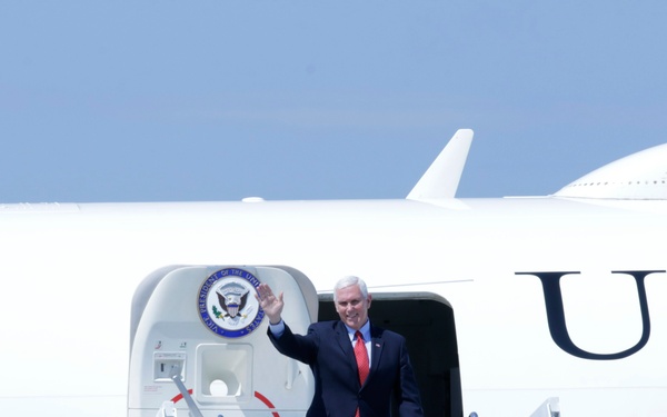 A Friendly Wave from Vice President Pence