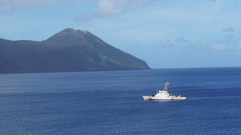 Coast Guard Cutter Kiska patrols off Commonwealth of the Northern Mariana Islands