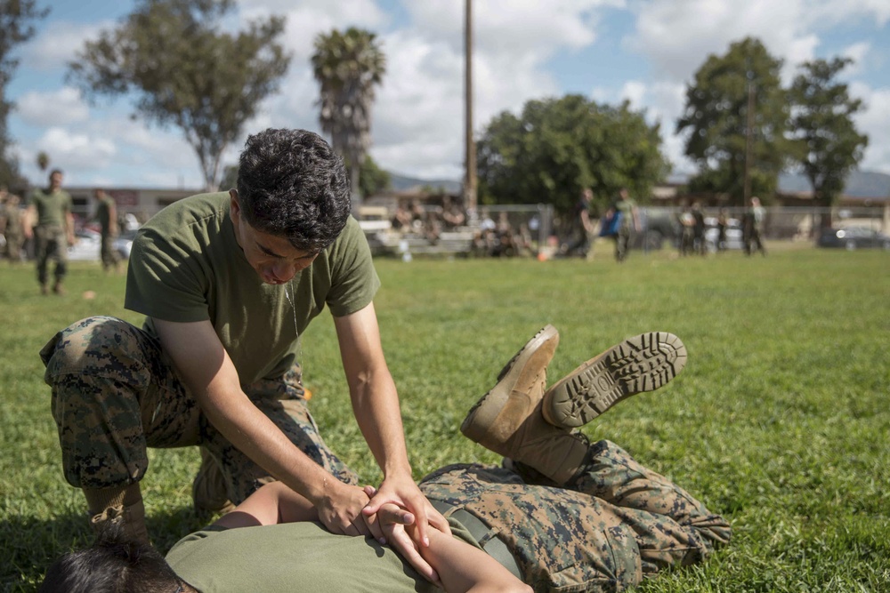 15th MEU Marines fight through OC spray